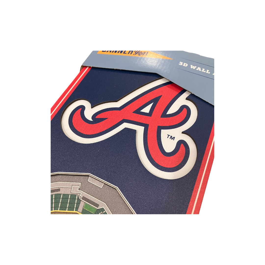 Atlanta Braves 3D STADIUM VIEW BANNER