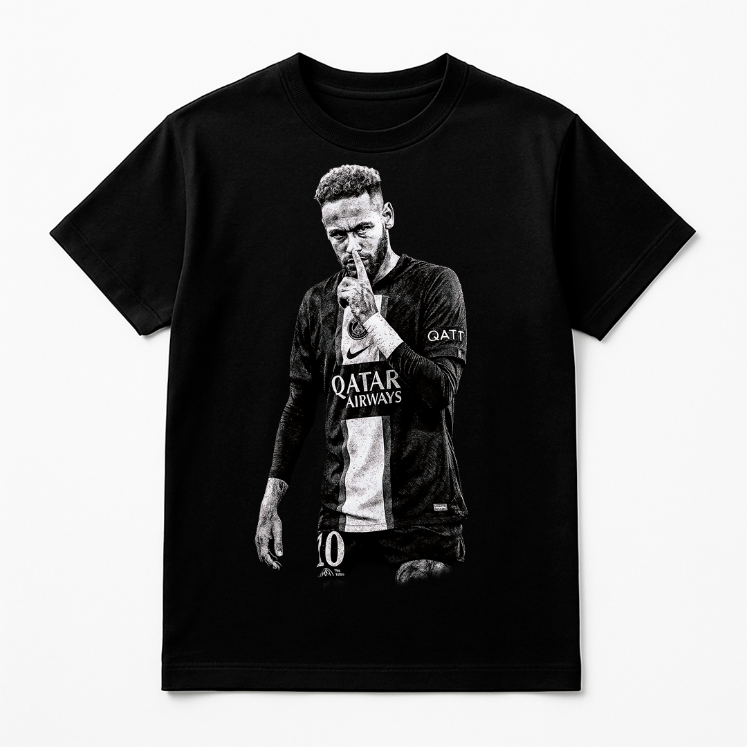 Halftone Lab - PSG Neymar Jr MON024 - Black Tee