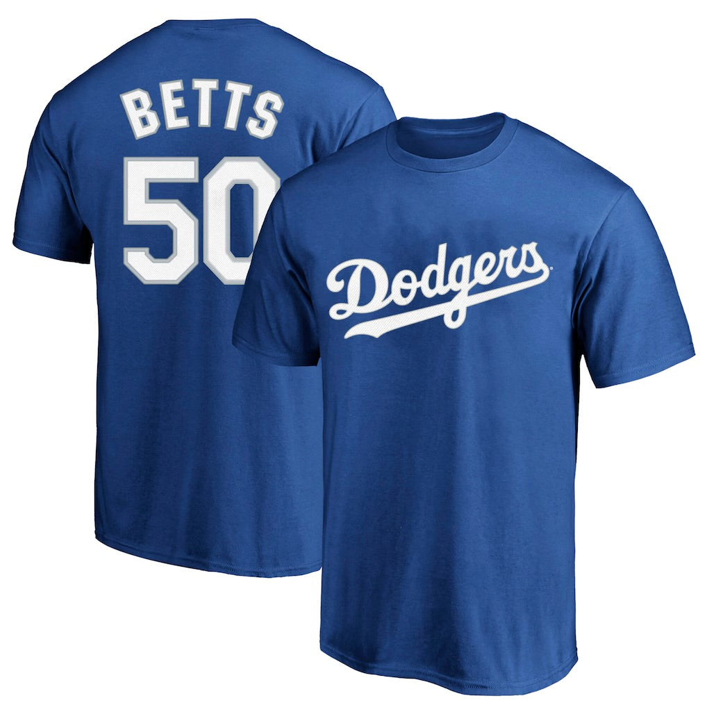 Mookie Betts Los Angeles Dodgers Name & Number T-Shirt – Royal