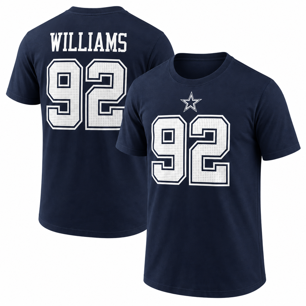 Quinnen Williams Dallas Cowboys Name & Number T-Shirt - Navy