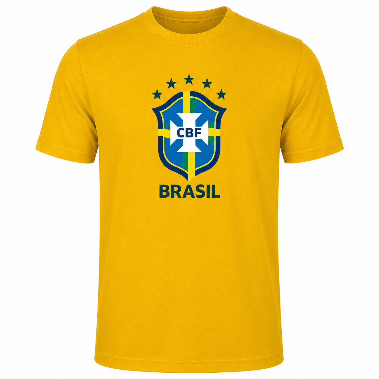 Brasil Big Logo World Cup 2026 T-Shirt - Yellow