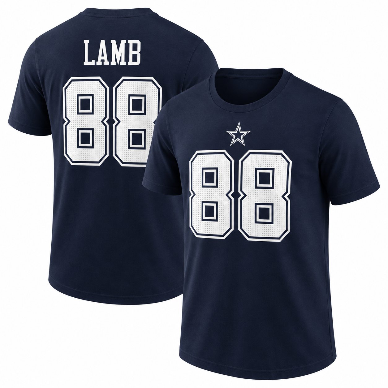 Cee Dee Lamb Dallas Cowboys Name & Number T-Shirt - Navy