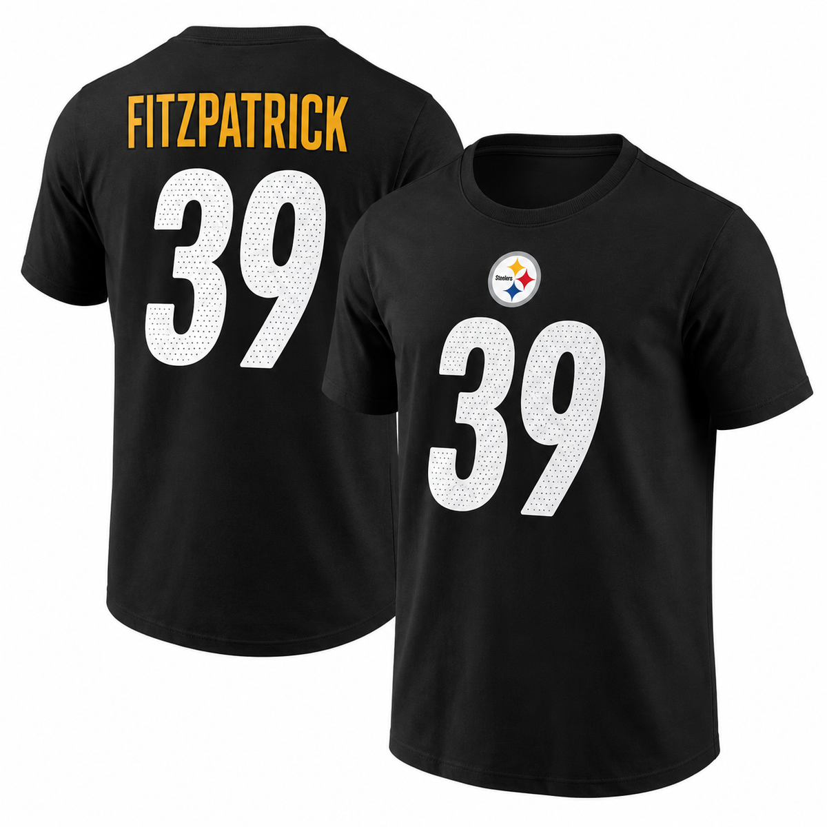 Minkah Fitzpatrick Pittsburgh Steelers Player Name & Number T-Shirt - Black