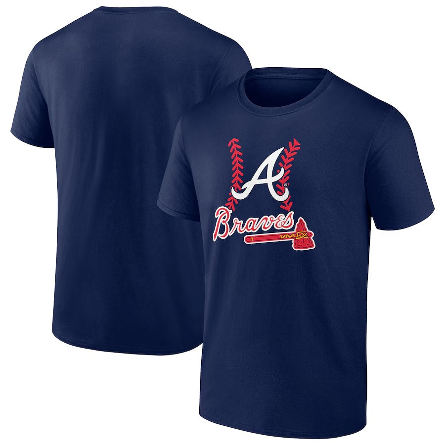 Atlanta Braves Fastball T-Shirt - Navy