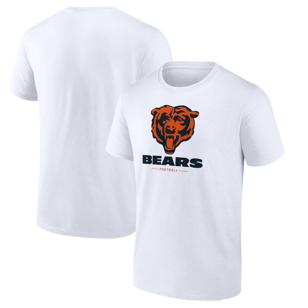 Chicago Bears Team Lockup T-Shirt - White