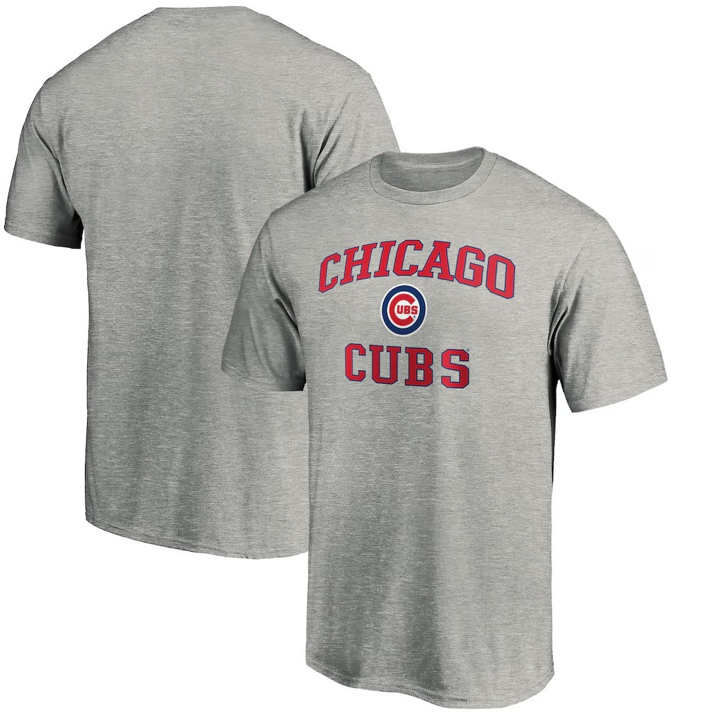 Chicago Cubs Heart & Soul T-Shirt - Heather Gray