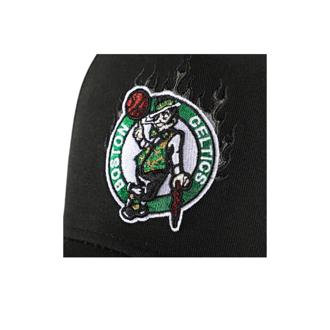 NEW ERA ADJUSTABLE FLAME EFRAME NBA CELTICS BLACK-TEAM COLOR ADJ