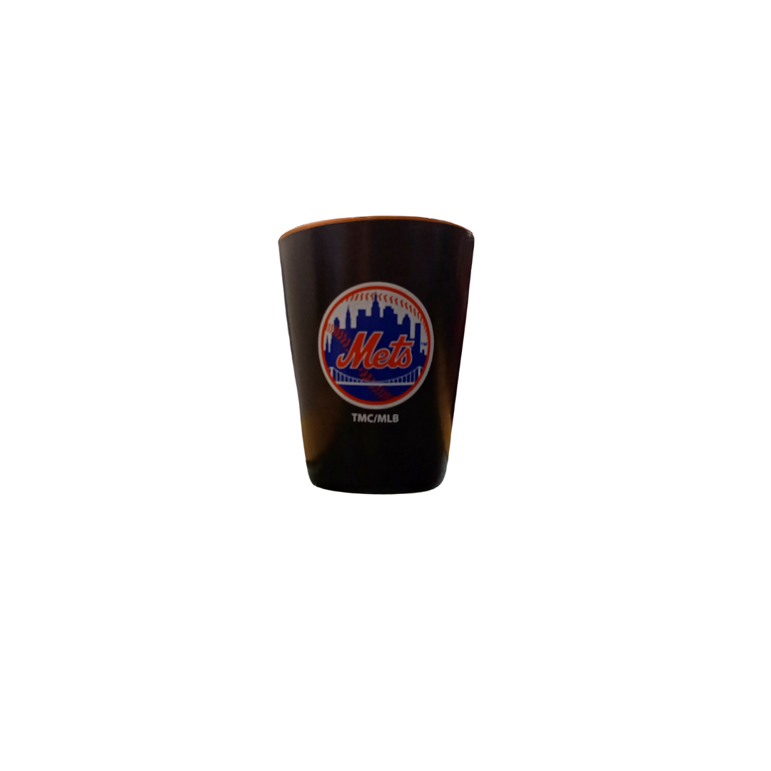 MATTE BLACK/INNER COLOR SHOT MLB METS 2OZ BLACK/TEAM COLOR