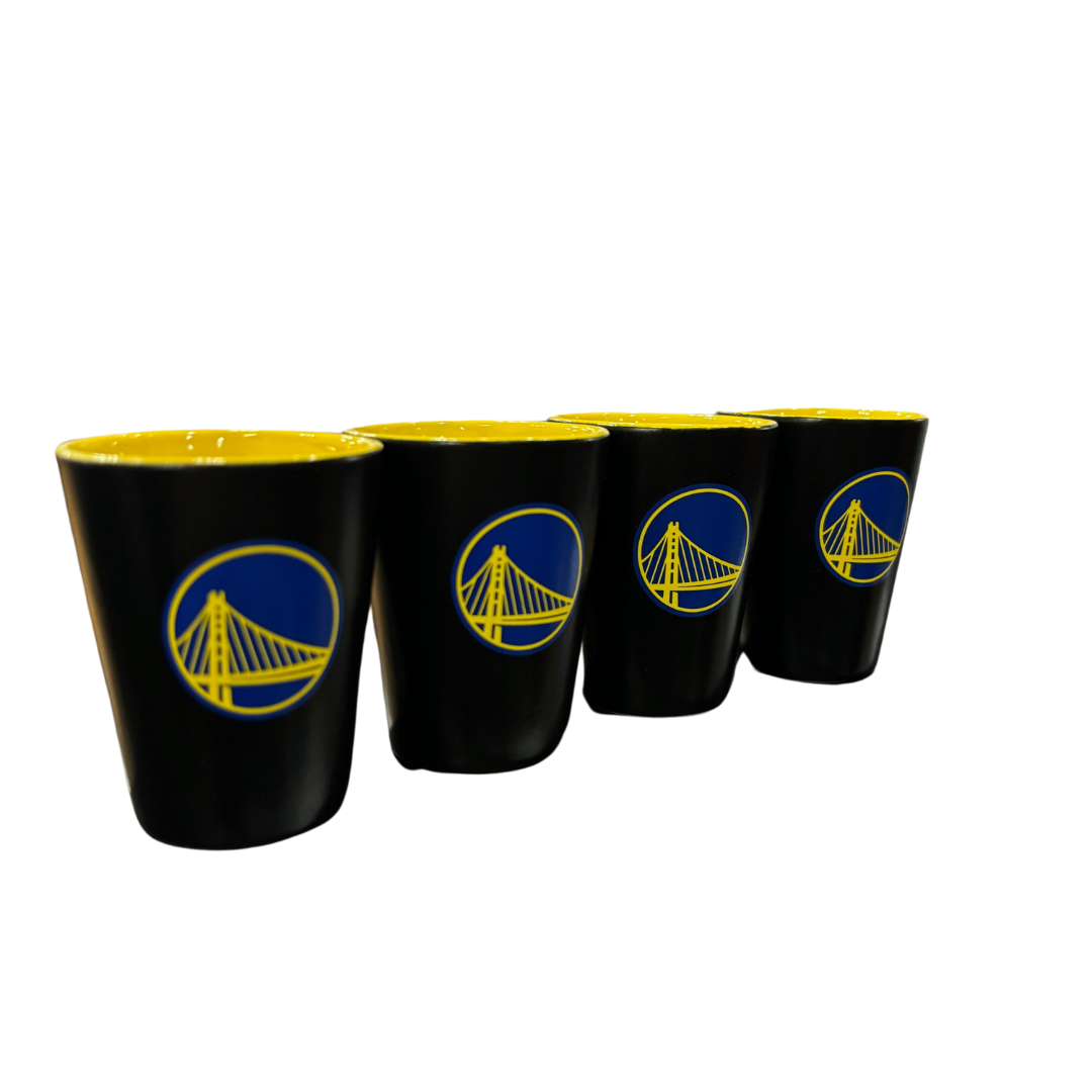 MATTE BLACK/INNER COLOR SHOT NBA WARRIORS 2OZ BLACK/TEAM COLOR