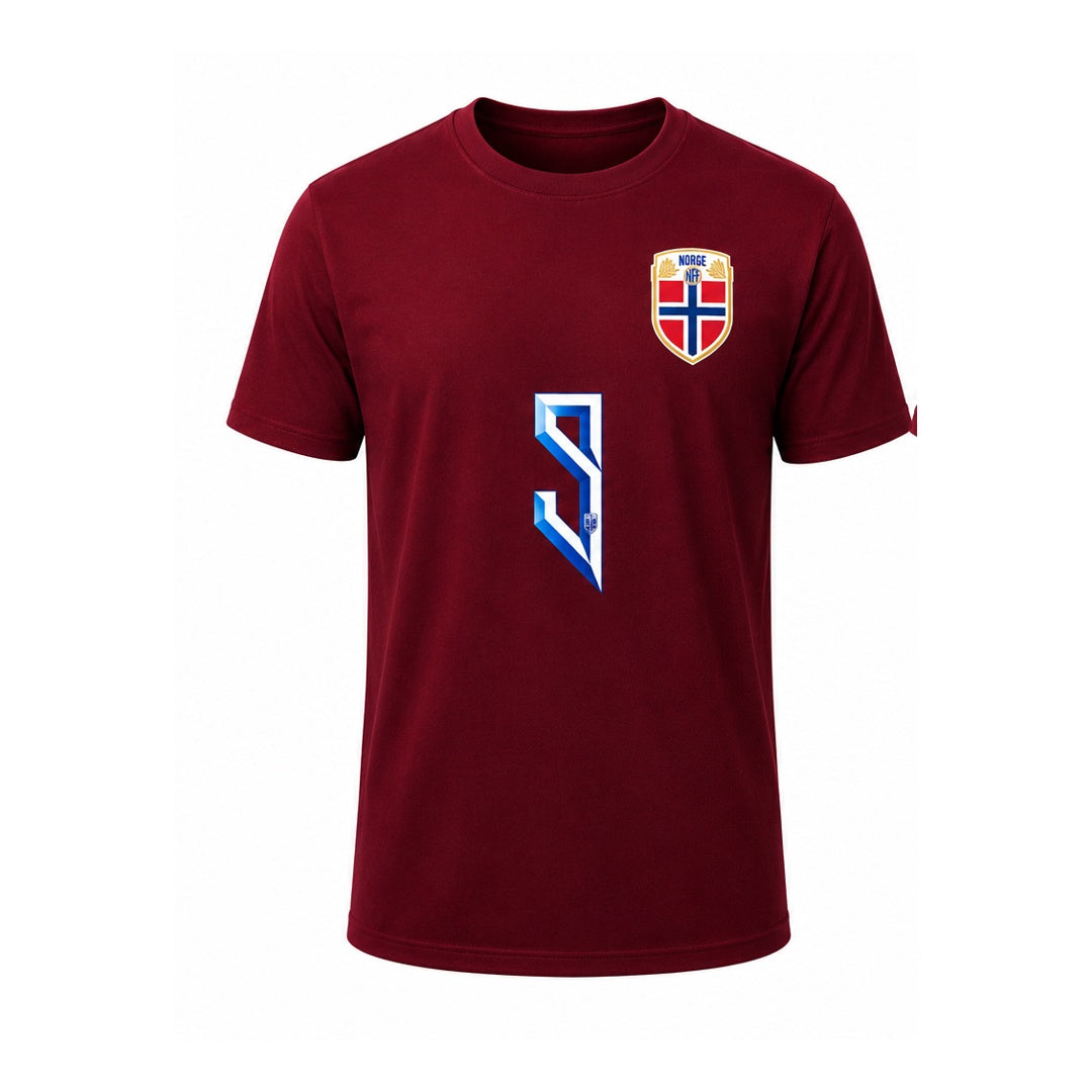Noruega Haaland World Cup 2026 T-Shirt - Wine