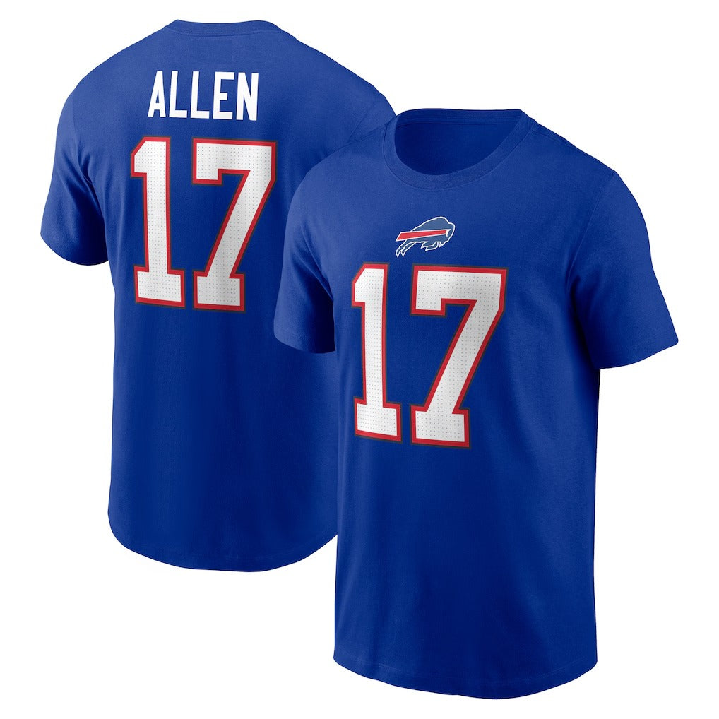 Josh Allen Buffalo Bills Player Name & Number T-Shirt - Royal