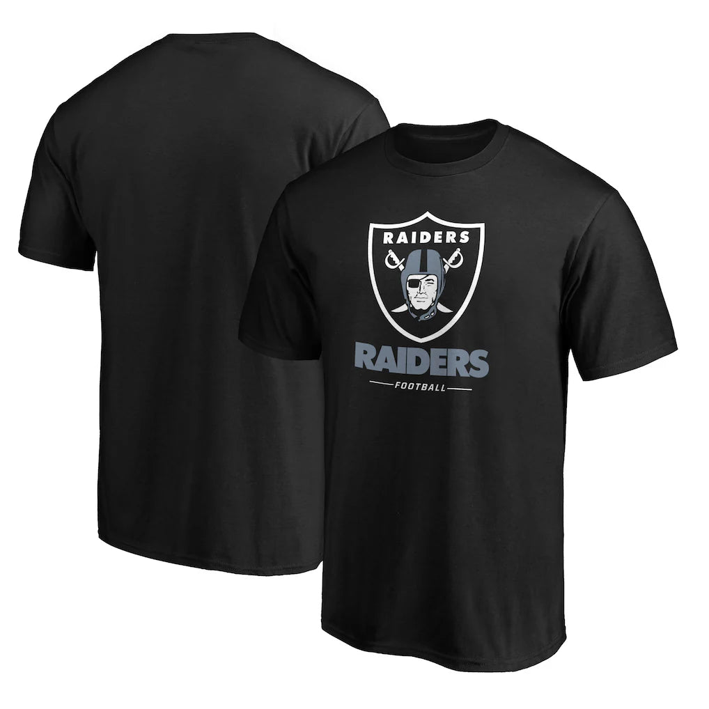 Las Vegas Raiders Team Lockup T-Shirt - Black
