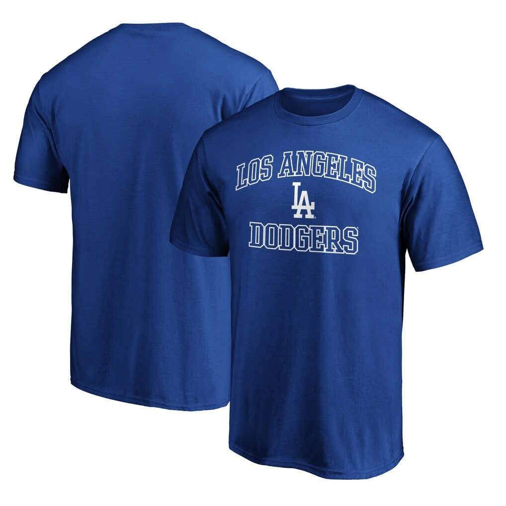 Los Angeles Dodgers Heart & Soul Team Logo T-Shirt - Royal