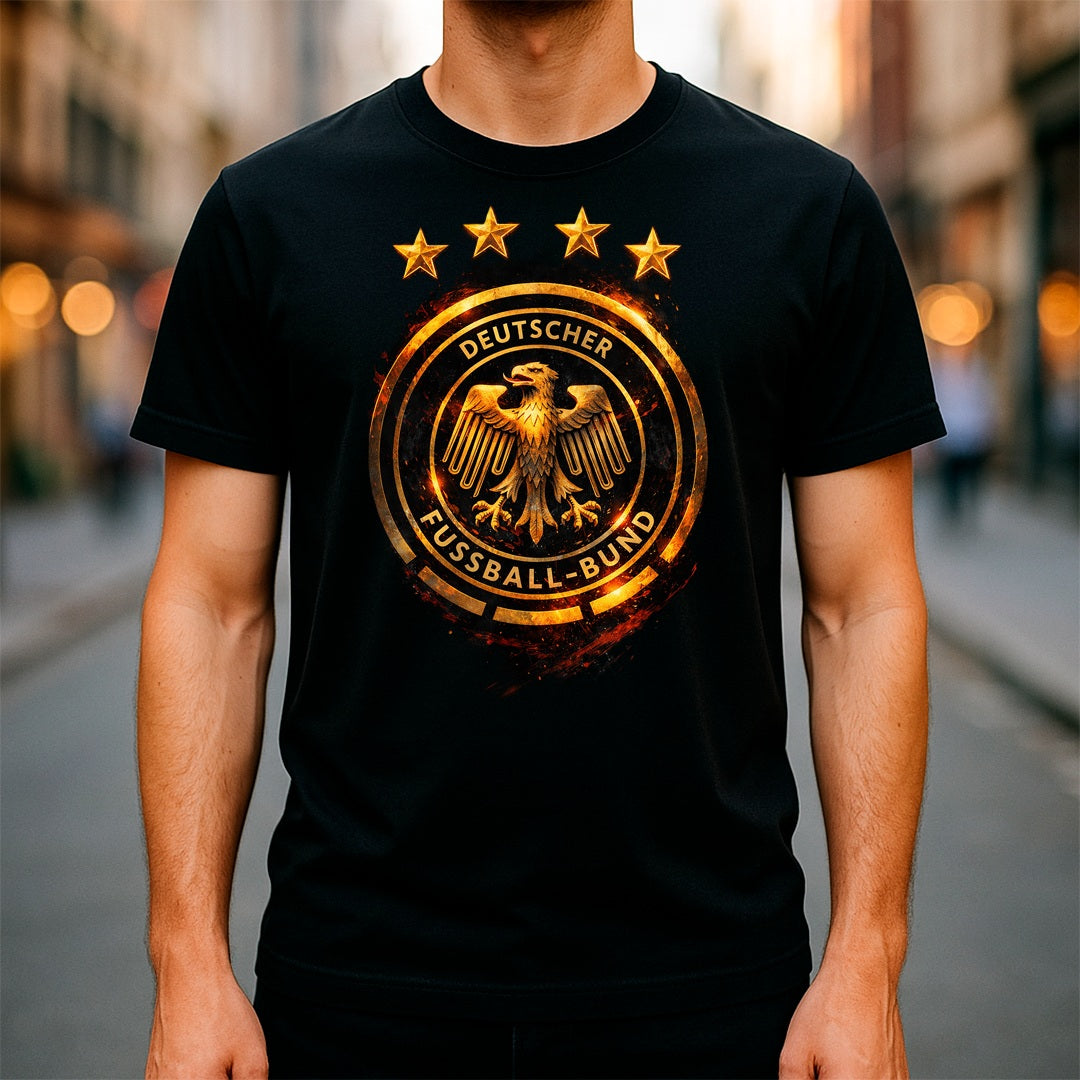 Halftone Lab - Alemania Logo World Cup 2026 T-Shirt - Black