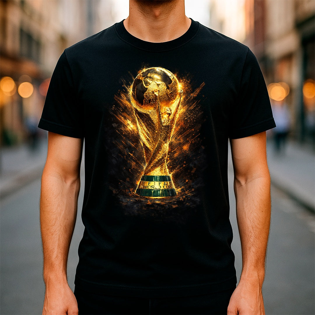 Halftone Lab - FIFA Wolrd Cup 2026 Official Trophy - Black Tee