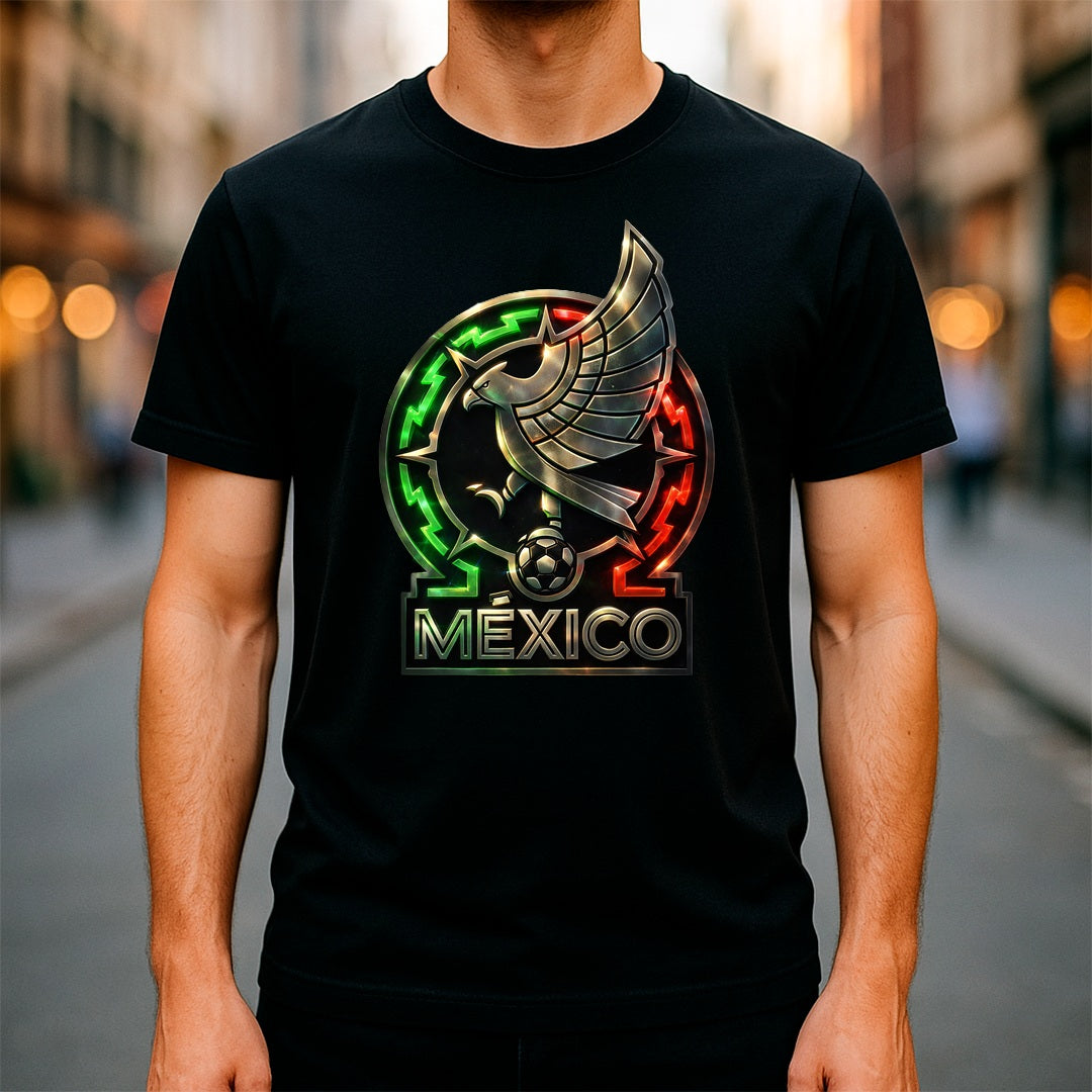 Halftone Lab - Mexico Logo World Cup 2026 T-Shirt - Black