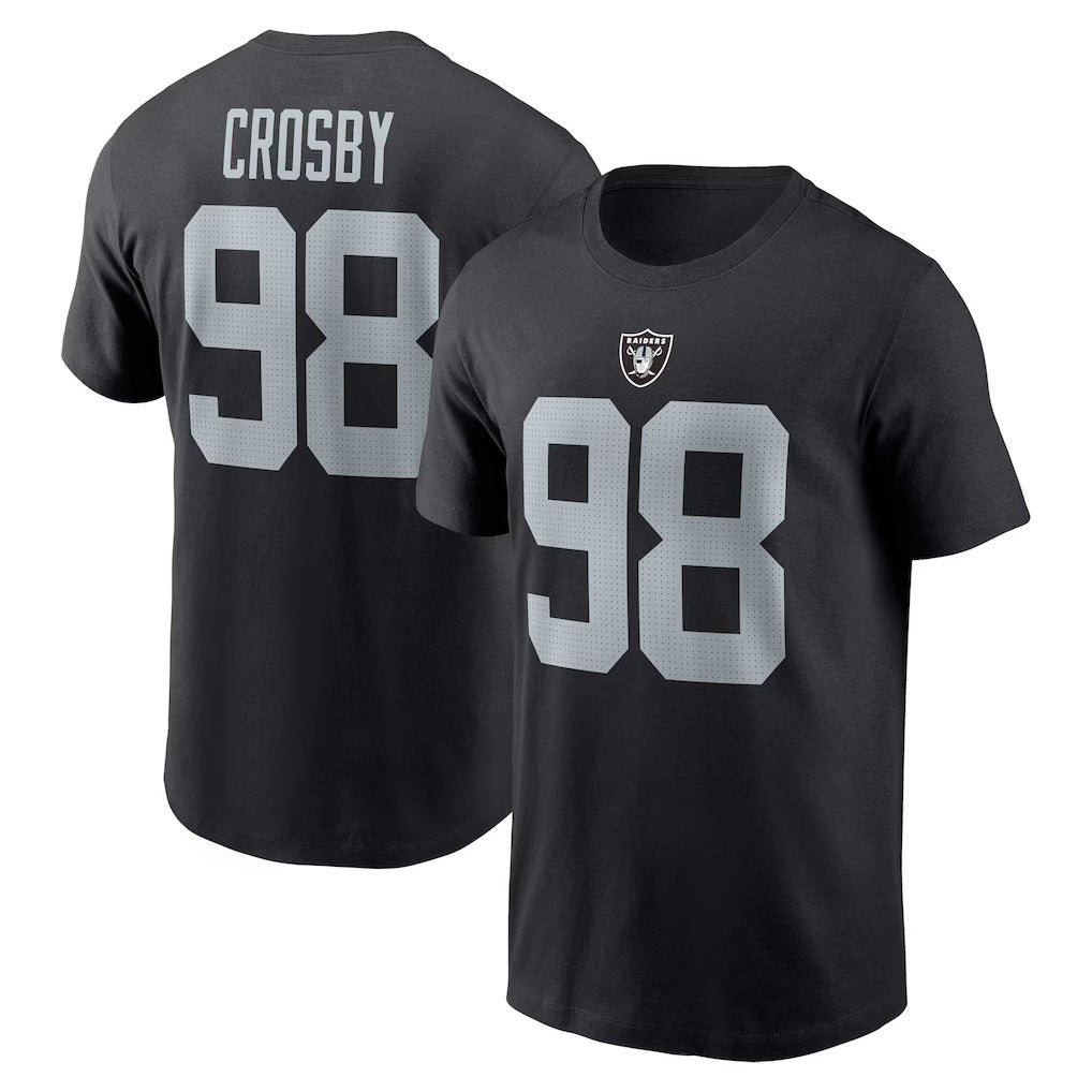 Maxx Crosby Las Vegas Raiders Player Name & Number T-Shirt - Black