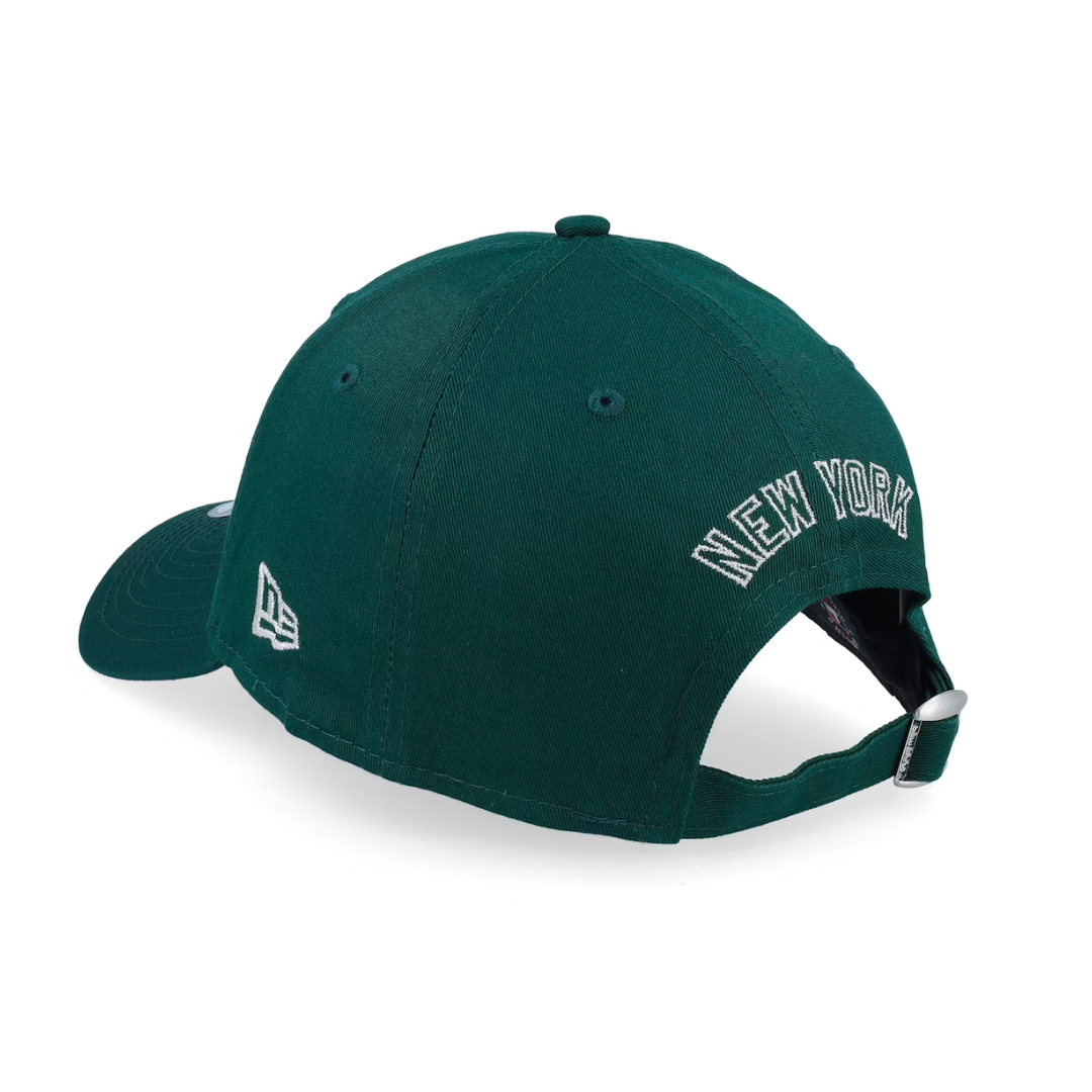 NEW ERA 9FORTY METALLIC OUTLINE MLB YANKEES DARK GREEN - SILVER OSFA