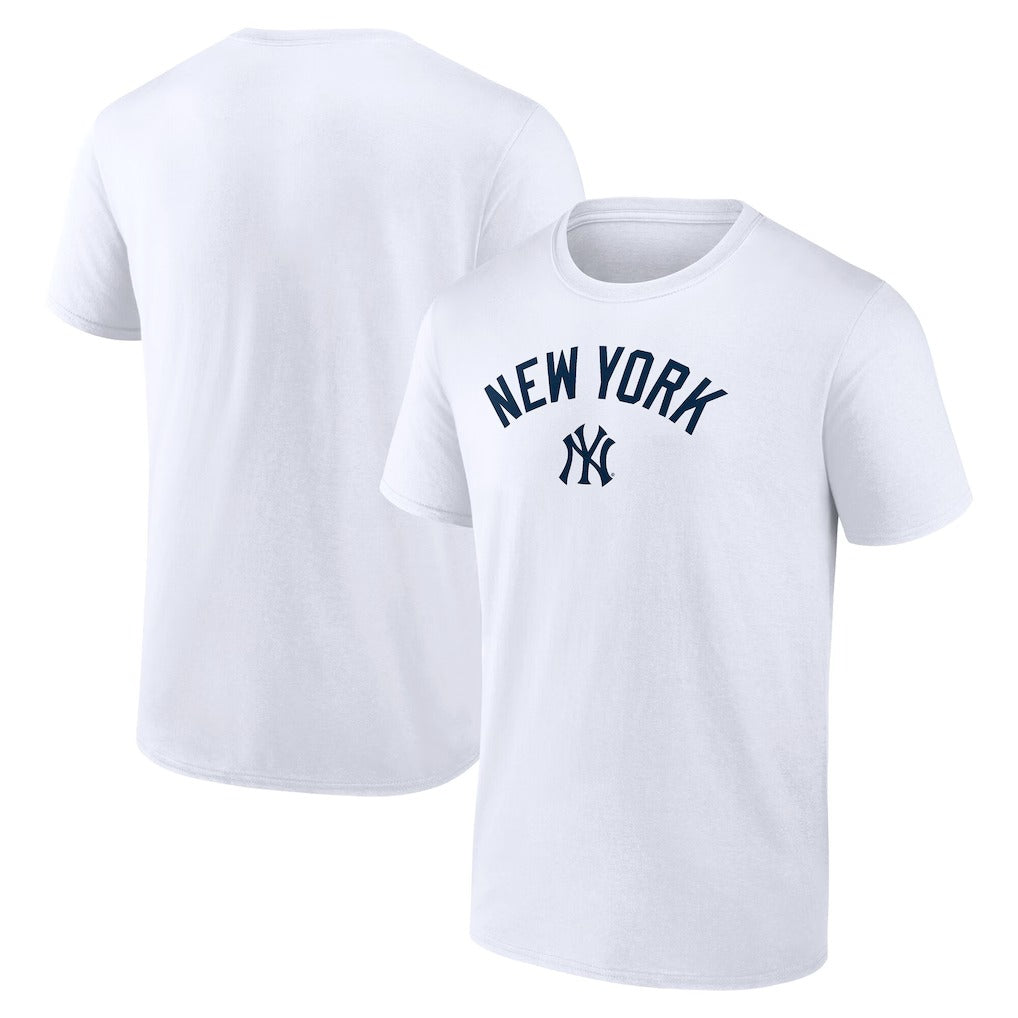 New York Yankees Team Lock Up Wordmark T-Shirt - White