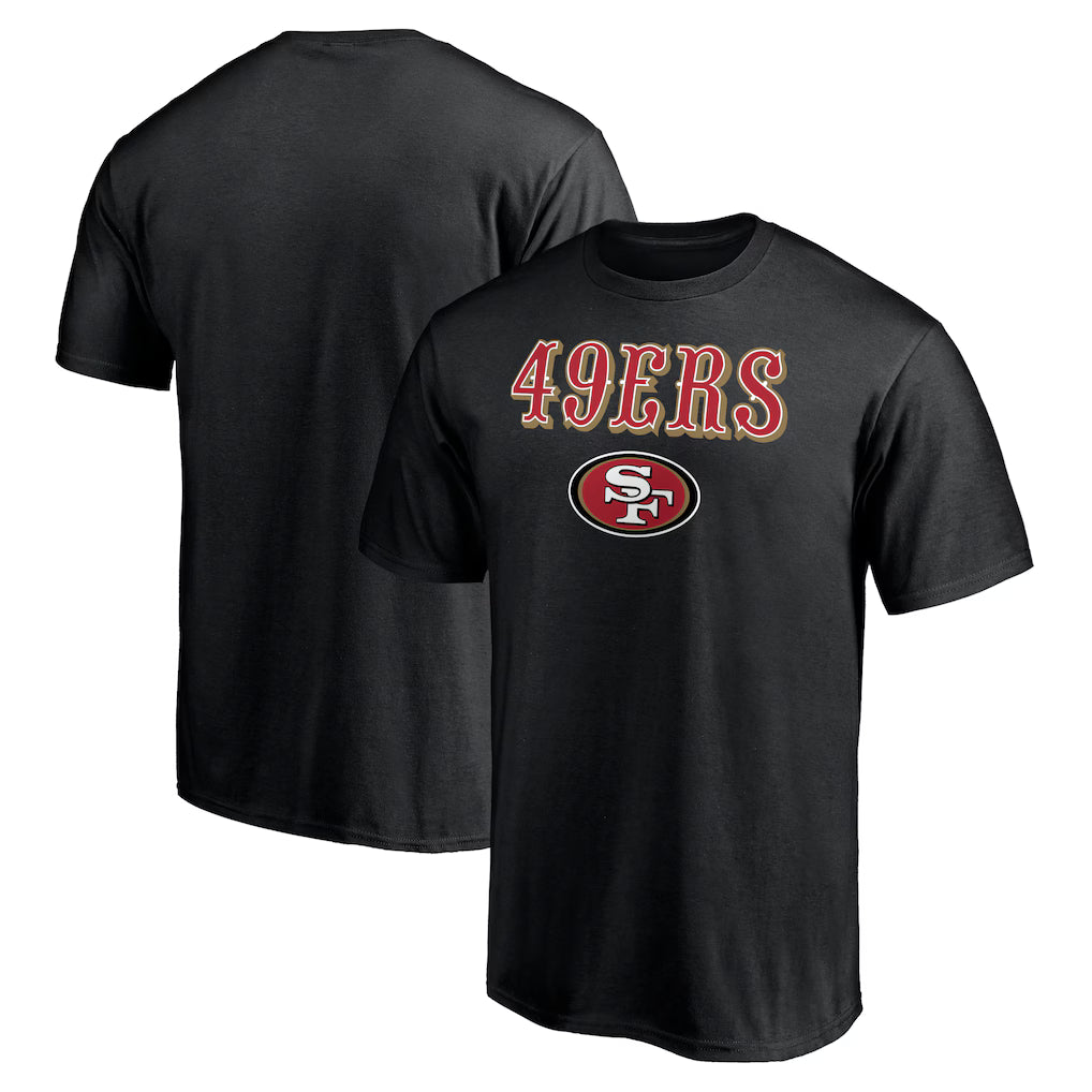 San Francisco 49ers Logo Team Lockup T-Shirt - Black