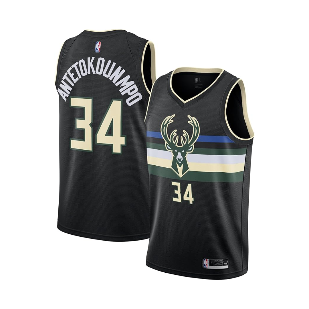 Jersey Giannis Antetokounmpo NBA BUCKS Black