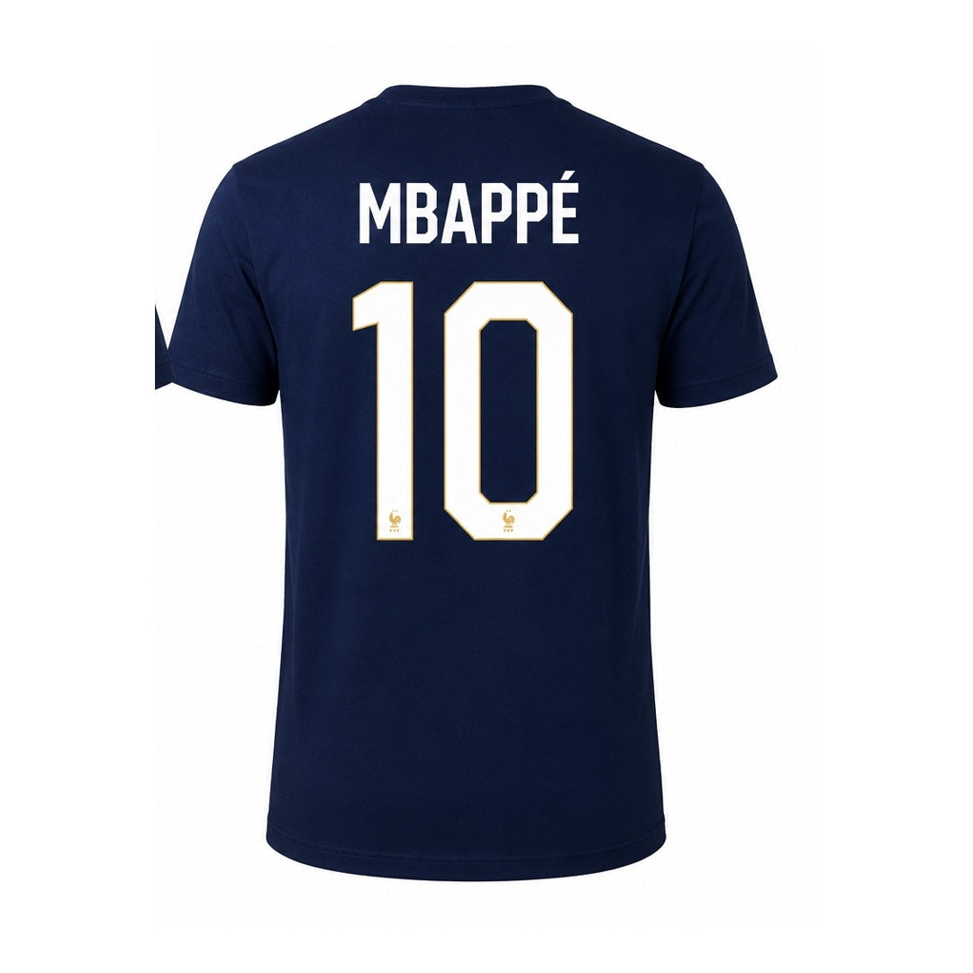 Francia Kylian Mbappe # 10 World Cup 2026 T-Shirt - Navy