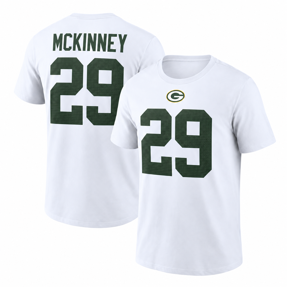 Xavier McKinney Green Bay Packers Name & Number T-Shirt - White