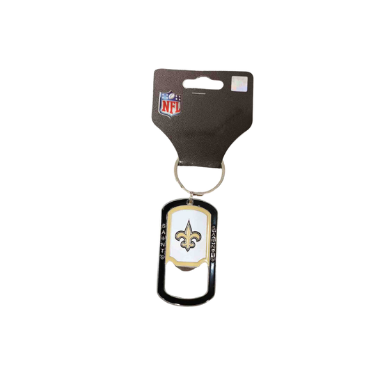 FULL COLOR BOTTLE OPENER KEY CHAIN NFL SAINTS TEAM COLOR