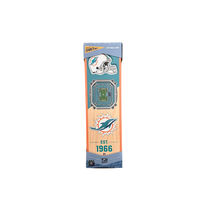 Miami Dolphins 3D STADIUM VIEW BANNER