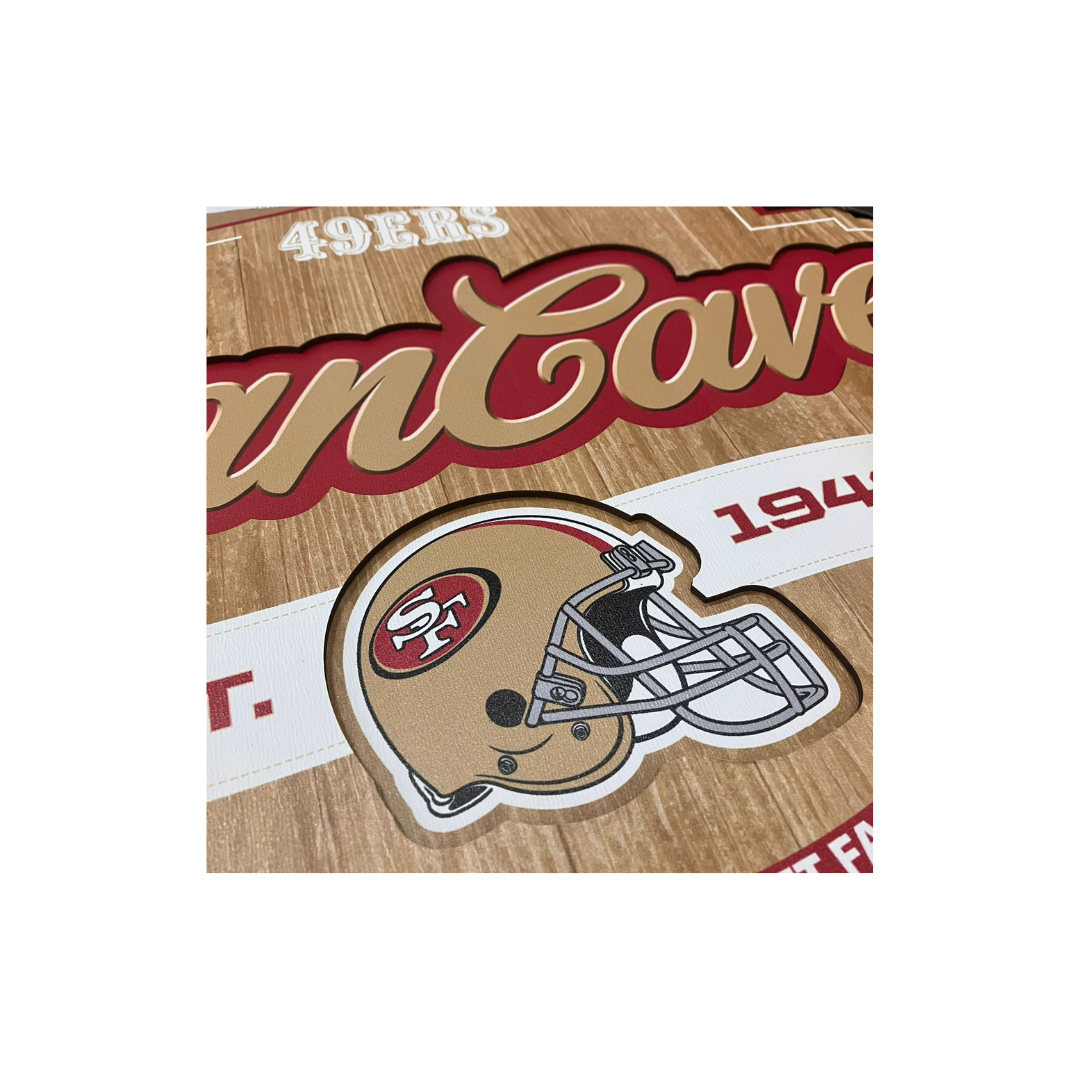 San Francisco 49ERS 3D FAN CAVE SIGN