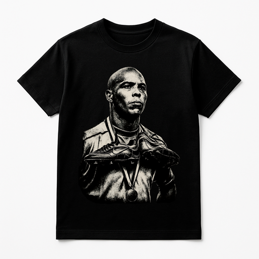 Halftone Lab - Brasil Ronaldo MON004 - Black Tee