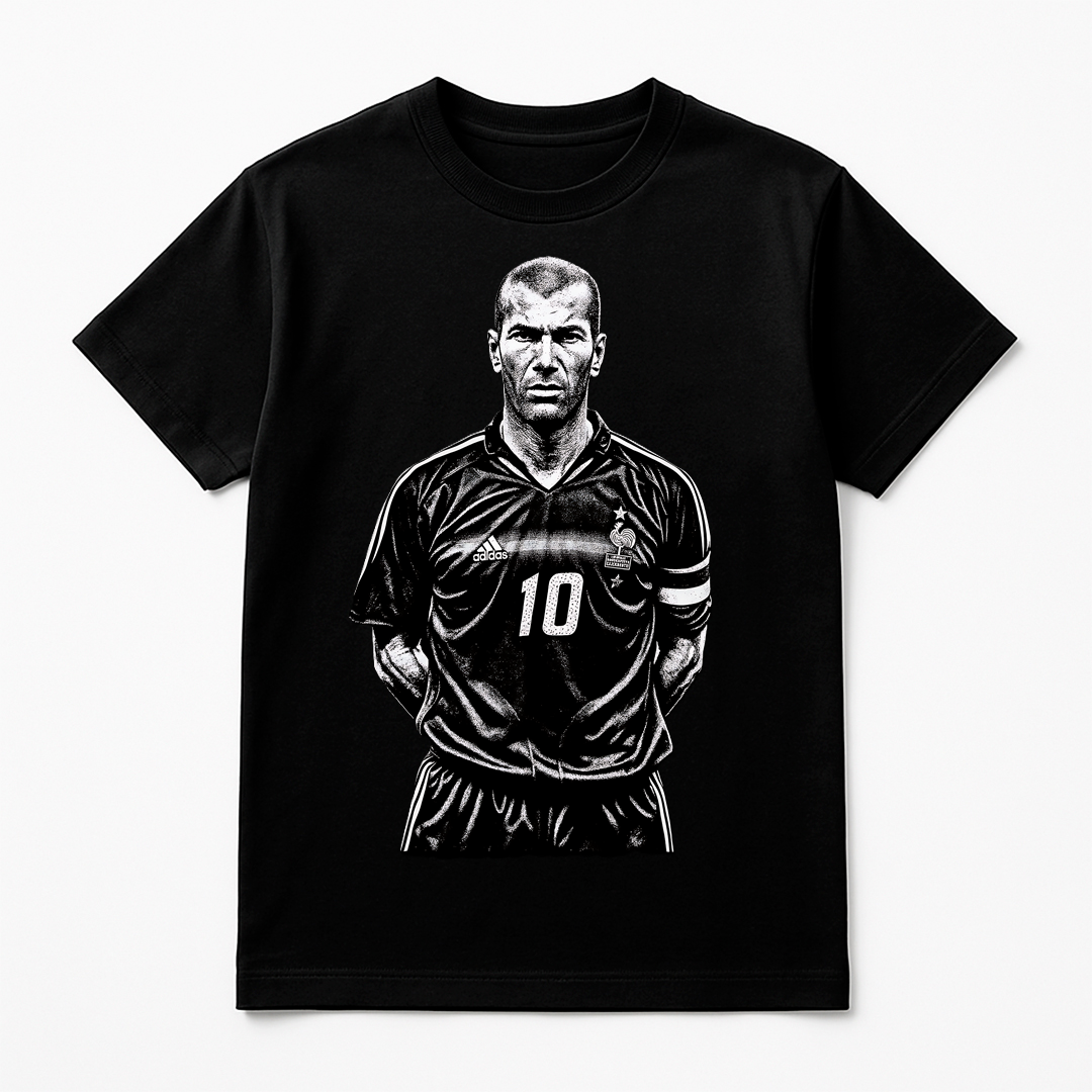 Halftone Lab - Francia Zidane MON008 - Black Tee