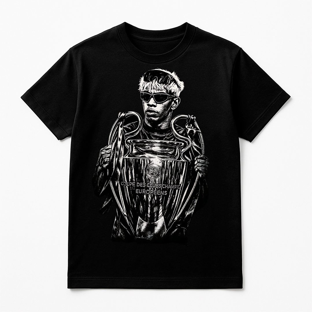 Halftone Lab - Barcelona Lamine Yamal MON013 - Black Tee