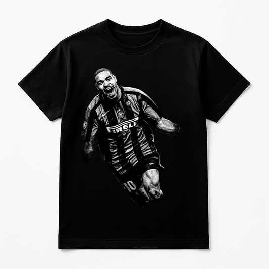 Halftone Lab - Inter de Milán Adriano MON014 - Black Tee