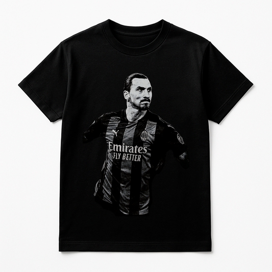 Halftone Lab - AC Milán Ibrahimovic MON018 - Black Tee