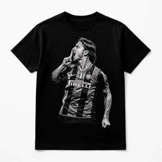 Halftone Lab - Inter de Milán Ibrahimovic MON021 - Black Tee