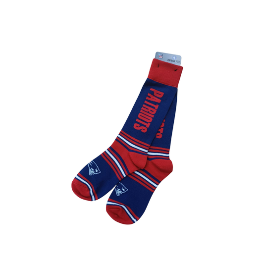 GO TEAM SOCKS ADULT NFL PATRIOTS TEAM COLOR OSFM