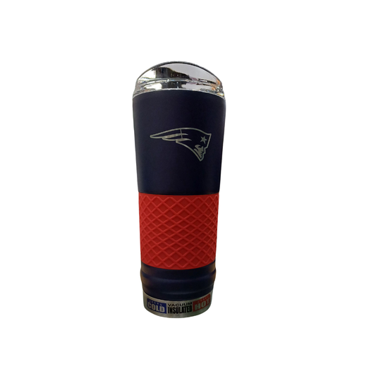 METALLIC TUMBLER THE DRAFT STAINLESS STEEL NFL PATRIOTS 24OZ TEAM COLOR