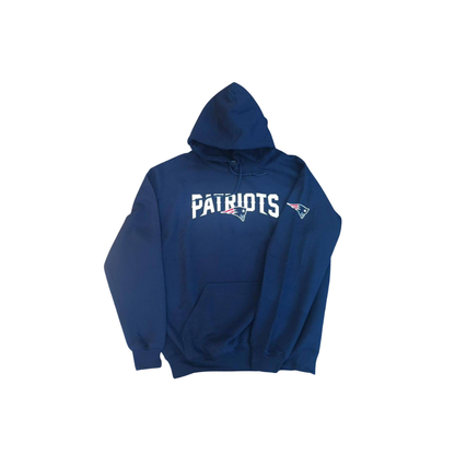 GILDAN DRYBLEND HOODIE SWEATSHIRT NFL PATRIOTS LEAGUE NAVY