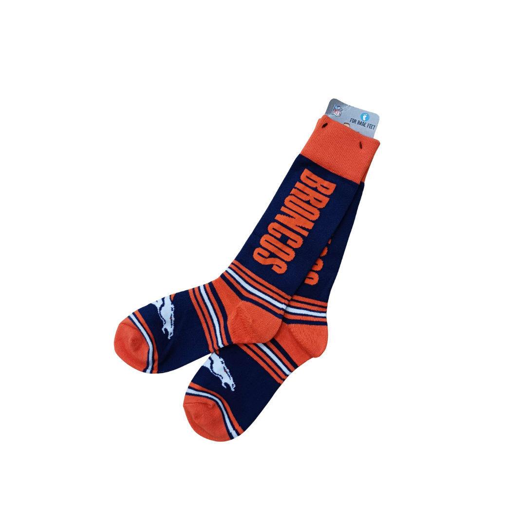 GO TEAM SOCKS NFL BRONCOS SIZE OSFM TEAM COLOR