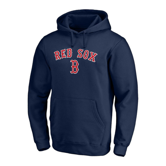 Boston Red Sox Team Lock Up Wordmark Pullover Hoodie - Navy