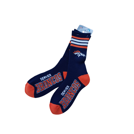 4 STRIPE DEUCE SOCKS NFL BRONCOS TEAM COLOR