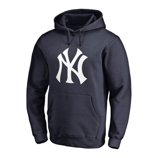 New York Yankees Primary Logo Pullover Hoodie - Navy