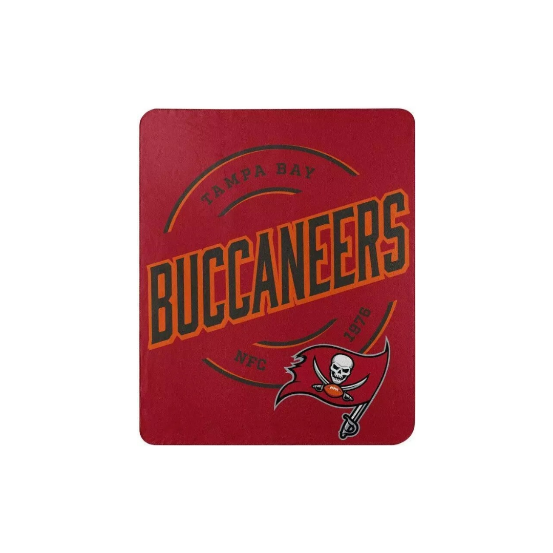 NORTHWEST FLEECE THROW 127X152 CAMPAIGN DESIGN NFL BUCCANEERS TEAM COLOR