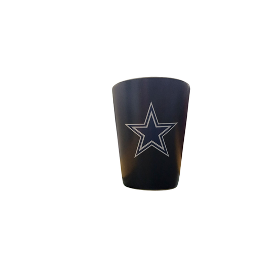 MATTE BLACK/INNER COLOR SHOT NFL COWBOYS 2OZ BLACK/TEAM COLOR