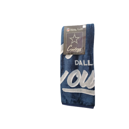 SIGNATURE ROYAL PLUSH THROW BLANKET NFL COWBOYS 50pulg X 60pulg TEAM COLOR