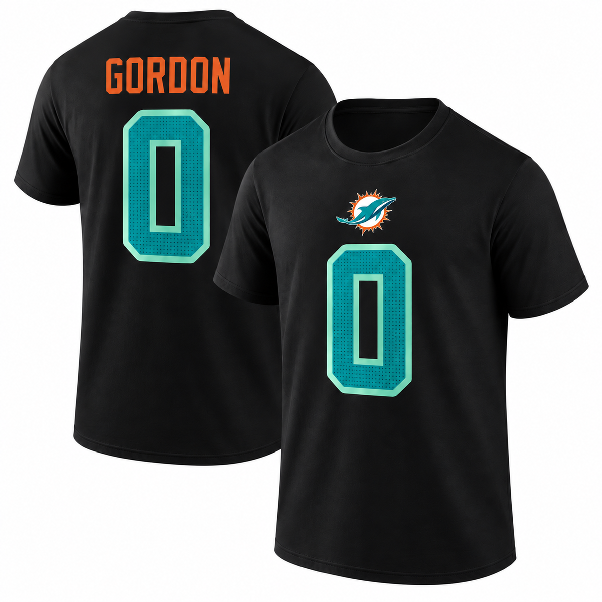 Ollie Gordon II - Miami Dolphins Name & Number T-Shirt - Black