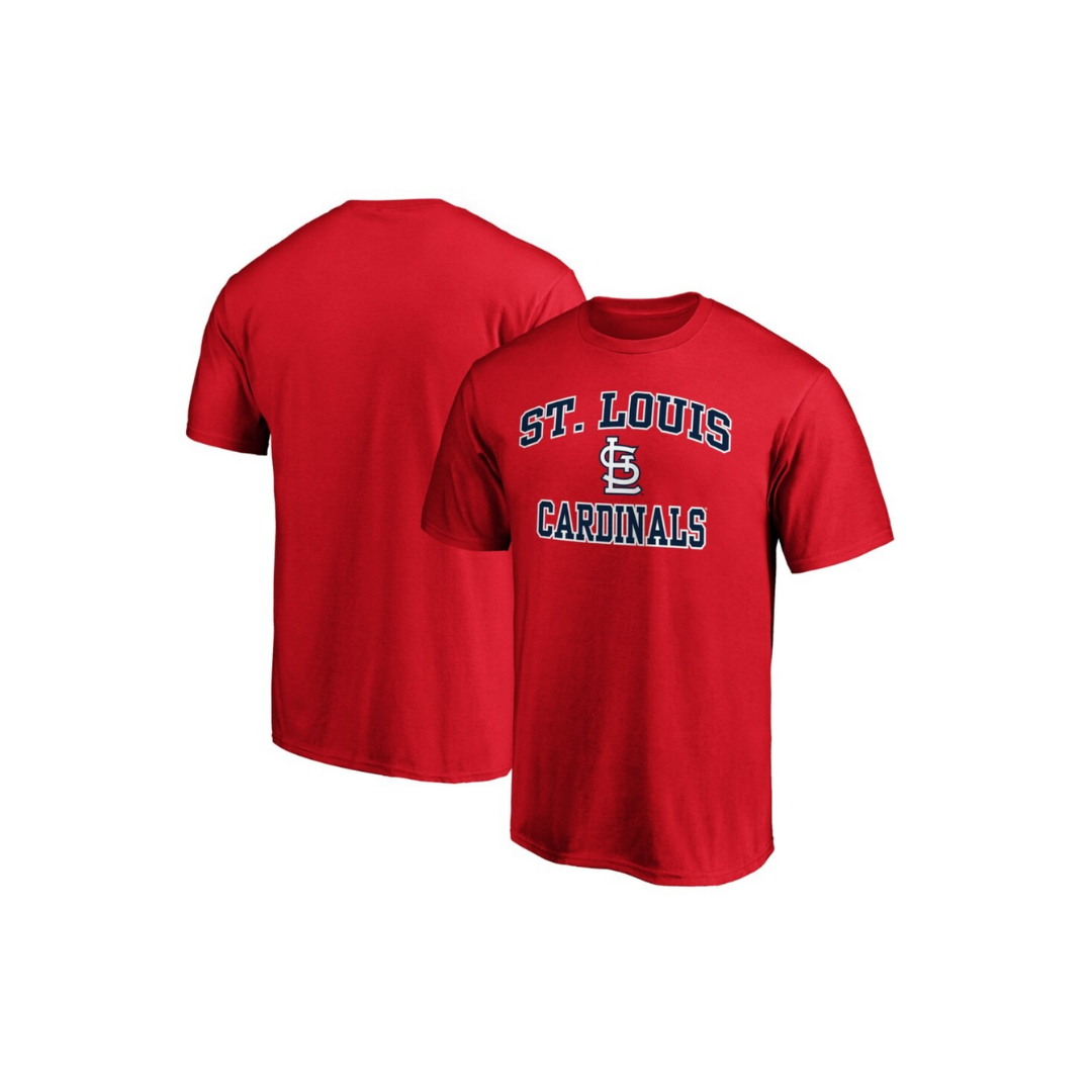St. Louis Cardinals Heart & Soul Team Logo T-Shirt - Red