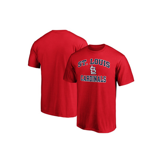 St. Louis Cardinals Heart & Soul Team Logo T-Shirt - Red