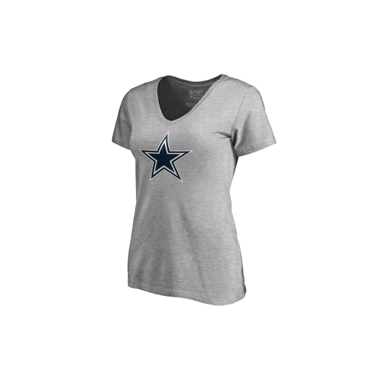 T-SHIRT NFL COWBOYS WOMEN NEXT LEVEL PRIMARY LOGO - GREY